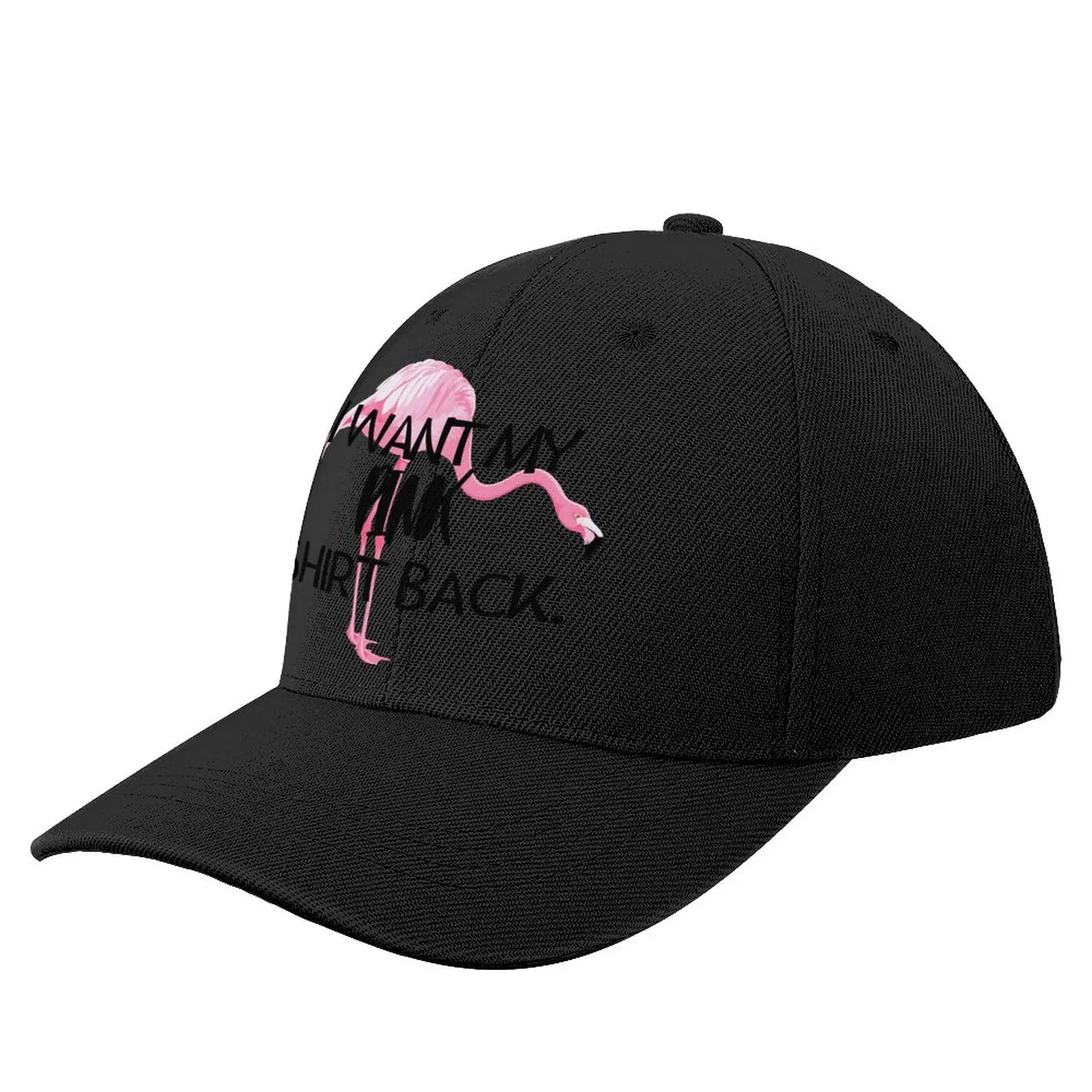

Flamingo Baseball Cap Hip Hop Uv Protection Baseball Hat Fitted Printed Men Polyester Cap