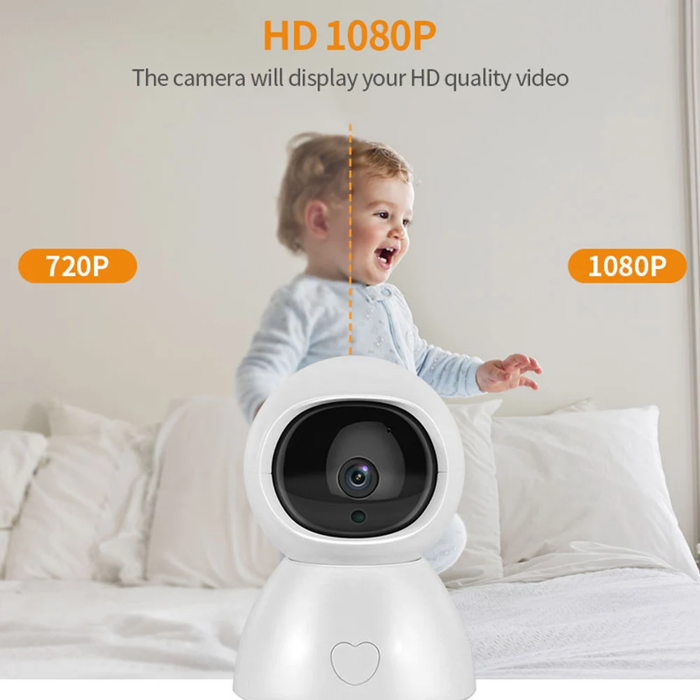 

Baby Monitor Set 5 Inch 1080P Night Vision with VOX Function Lullabies Video Baby Monitor Two-Way Audio Security Camera