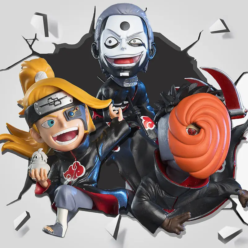 

16 cm Naruto Anime Figure Shippuden Action Figures Style Akatsuki Member Deidara Hidan Uchiha Obito Konan PVC Model Doll Toy