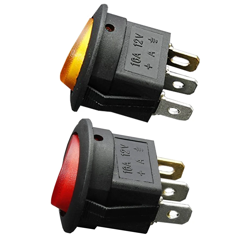 2 предмета 12V 16A светодиодный биполярный перекидной переключатель вкл/выкл SPST для