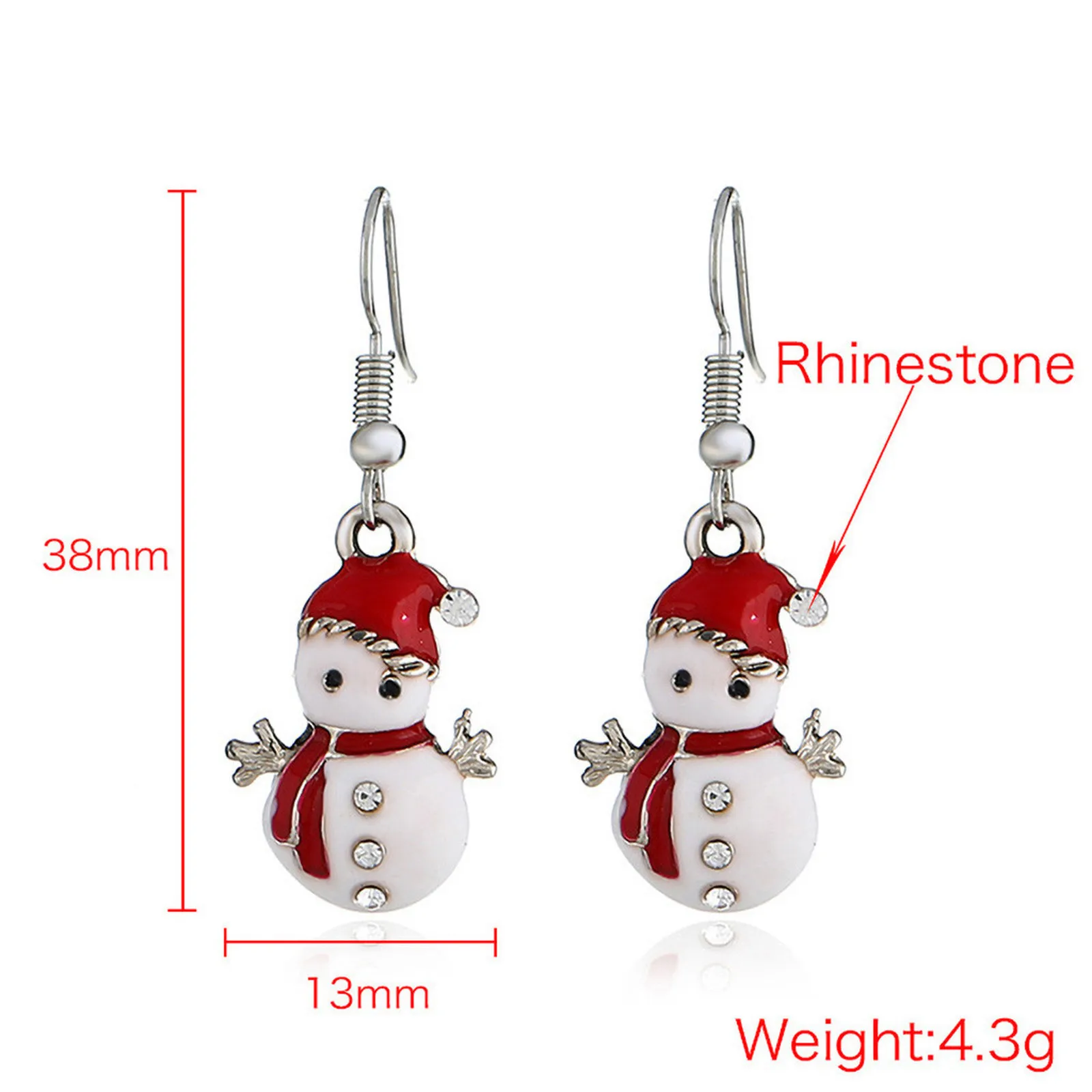 

Christmas Cartoon Earrings For Women Fashion Jewelry Xmas Charm Eardrop Party kolczyki 2020 Brincos Elegant Gift