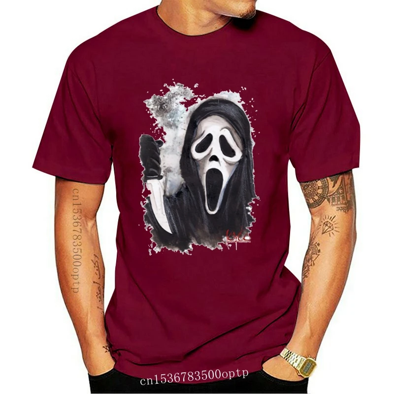 

New Film Scream T-Shirt Men short sleeve horror movie Scream 3d Clothing women men Printed Summer T Shirts Classic Cotton Top Te