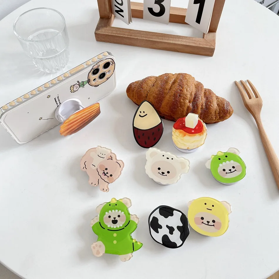 

Bear Dog Irregular Foldable Stand Holder Expanding Phone Accessories Bracket For iPhone Redmi Huawei Samsung