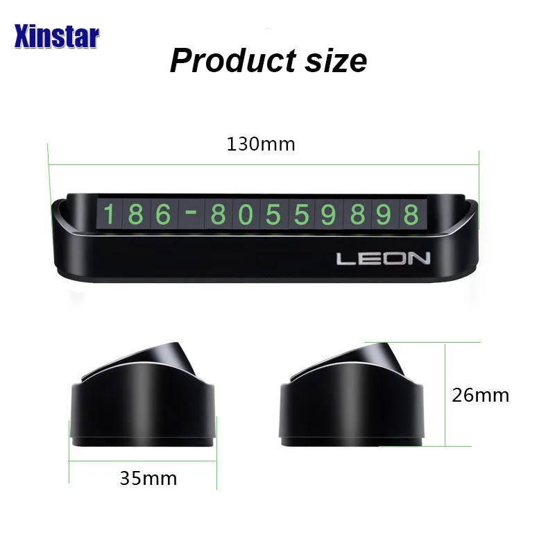 Автомобильная табличка с номером телефона наклейка для парковочной карты seat leon