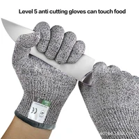 1 pair kitchen gardening hand protective gloves butcher meat chopping working gloves mittens hppe sturdy anti cutting gloves