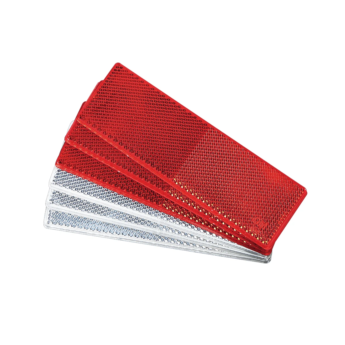 

5 PCS Adhesive Plastic Reflector Reflective Warning Plate Stickers for Car SUV Truck Motorcycle Safety Warning Car Accessories