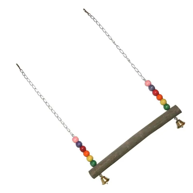 Chicken Swing Wooden Toy Hens Handmade Bird Cage Toys Parrot Macaw Training Stand Holder | Дом и сад