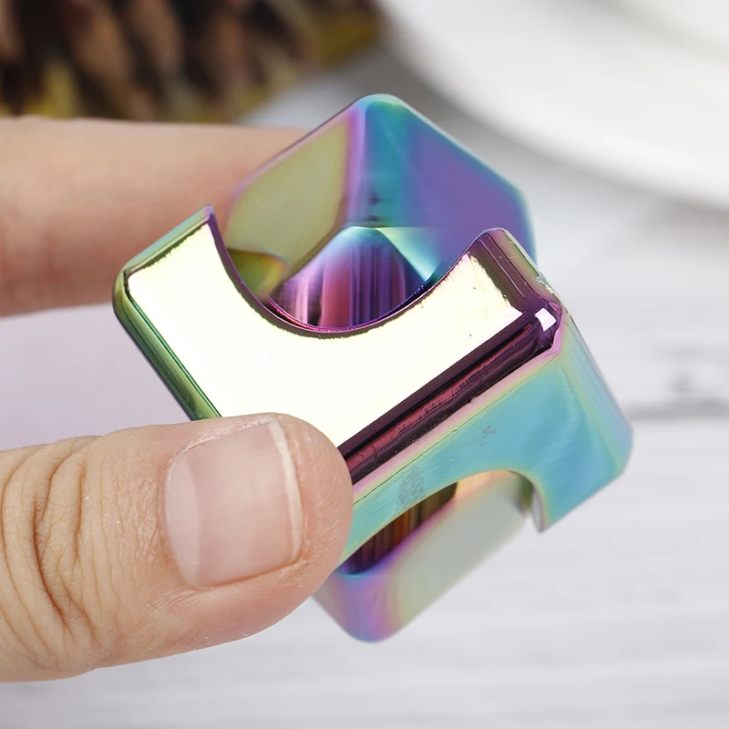 Красочный спиннинг Fidget Spinner Игрушки для снятия стресса металлический ручной