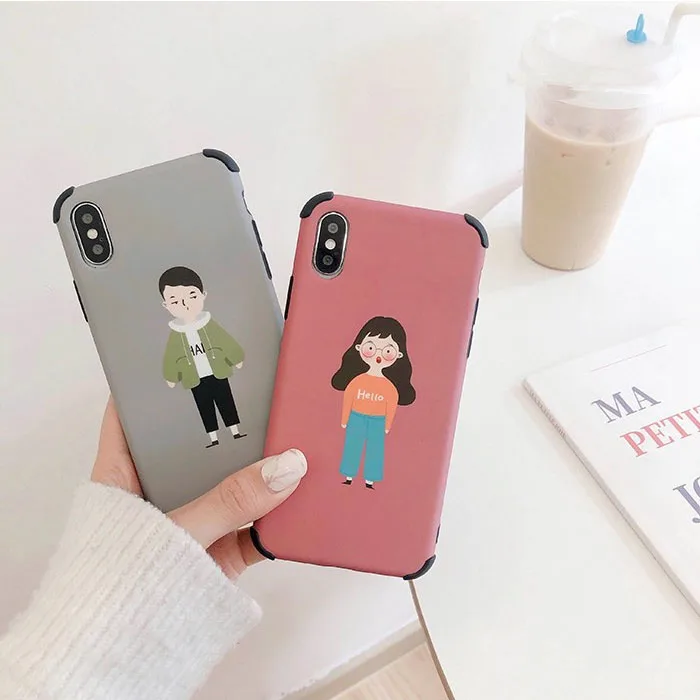 Чехол для телефона с рисунком для мальчиков и девочек для iPhone 11, милый мягкий чехол для пары для iPhone X XS 7 8 6 6splus 11Pro Max, полка гардероба