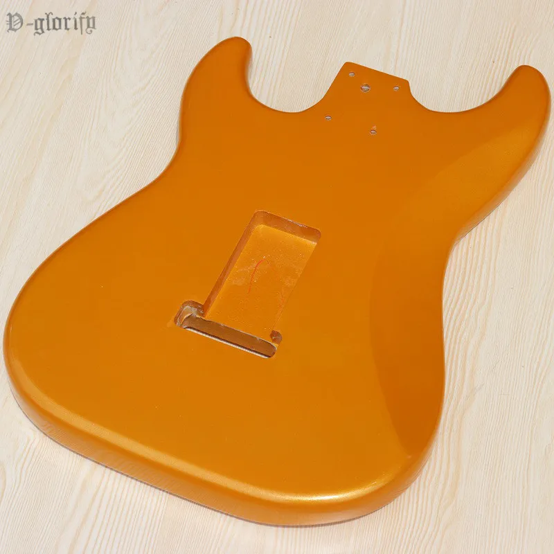 Новейший Floyd Rose yellow цвет молочно-белый цвет ST корпус гитары липа металлик золото