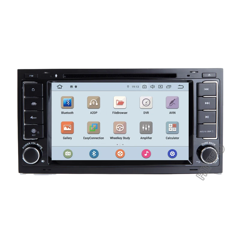 Автомобильный DVD плеер с IPS экраном DSP 4G 2 din Android 10 0 для VW Touareg T5 транспортер