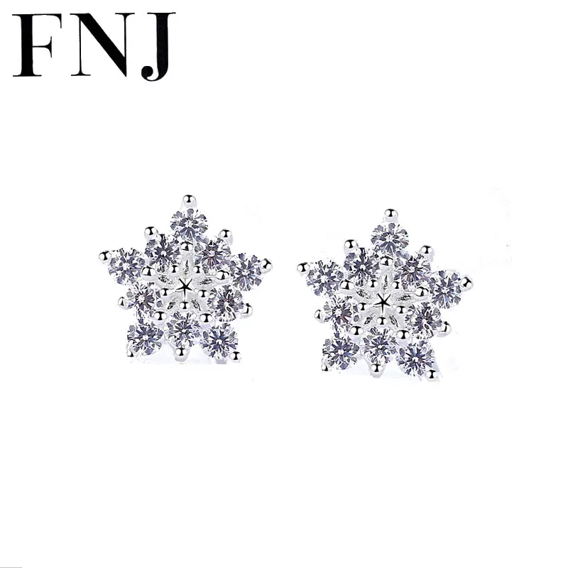 

Серьги-гвоздики женские из серебра 925 пробы, с фианитами