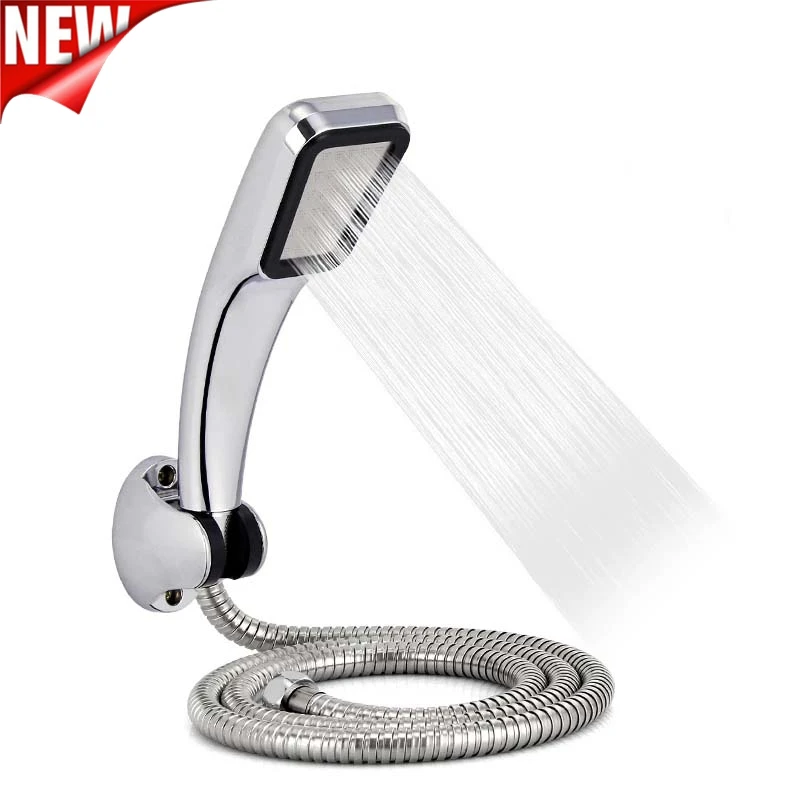 

Набор для душа из АБС-пластика высокого давления с 300 отверстиями, с фиксатором и экономией воды, с кронштейном и шлангом