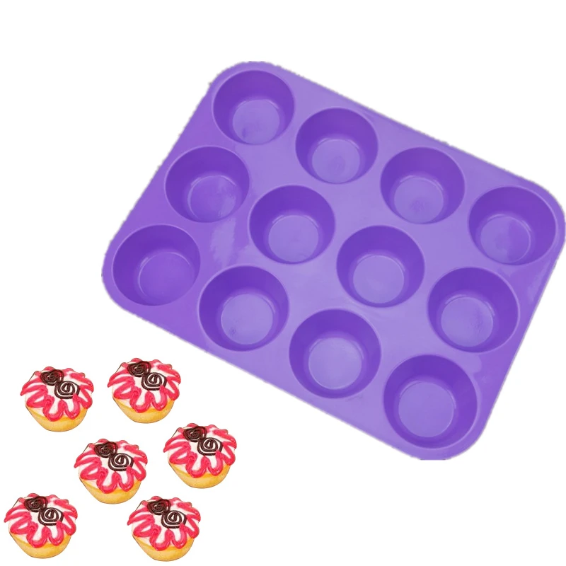 1 шт. круглая силиконовая форма для пирога формы чашки противень выпечки