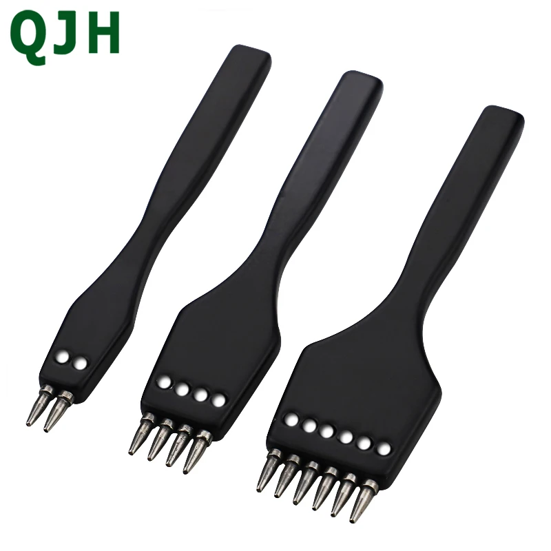 

Набор круглых отверстий для кожи «сделай сам», черный пористый перфоратор, инструмент для ручного шитья, инструмент для рукоделия, 4 мм, 2/4/6 з...