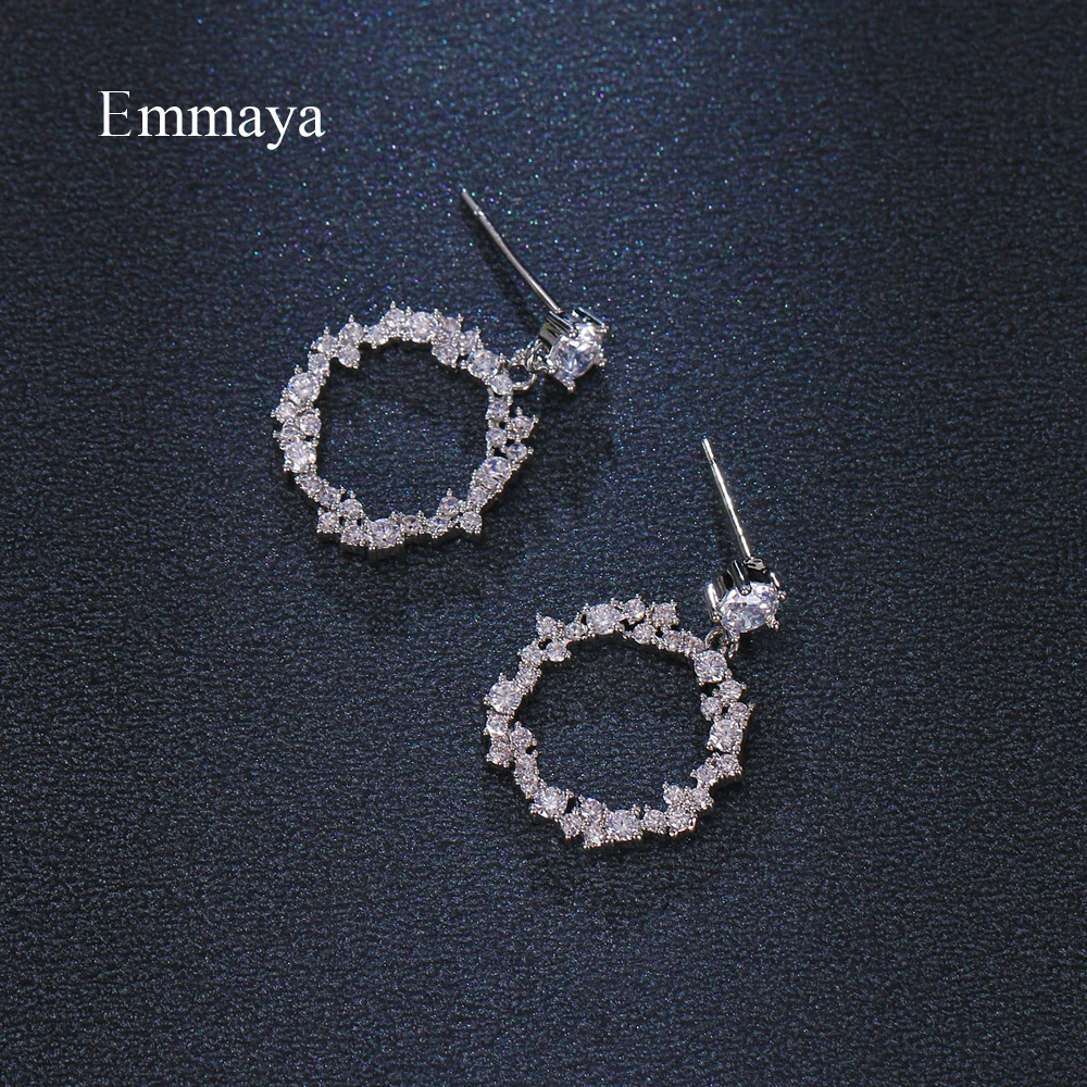 Emmaya новые модные ювелирные изделия необычный дизайн круглые висячие серьги