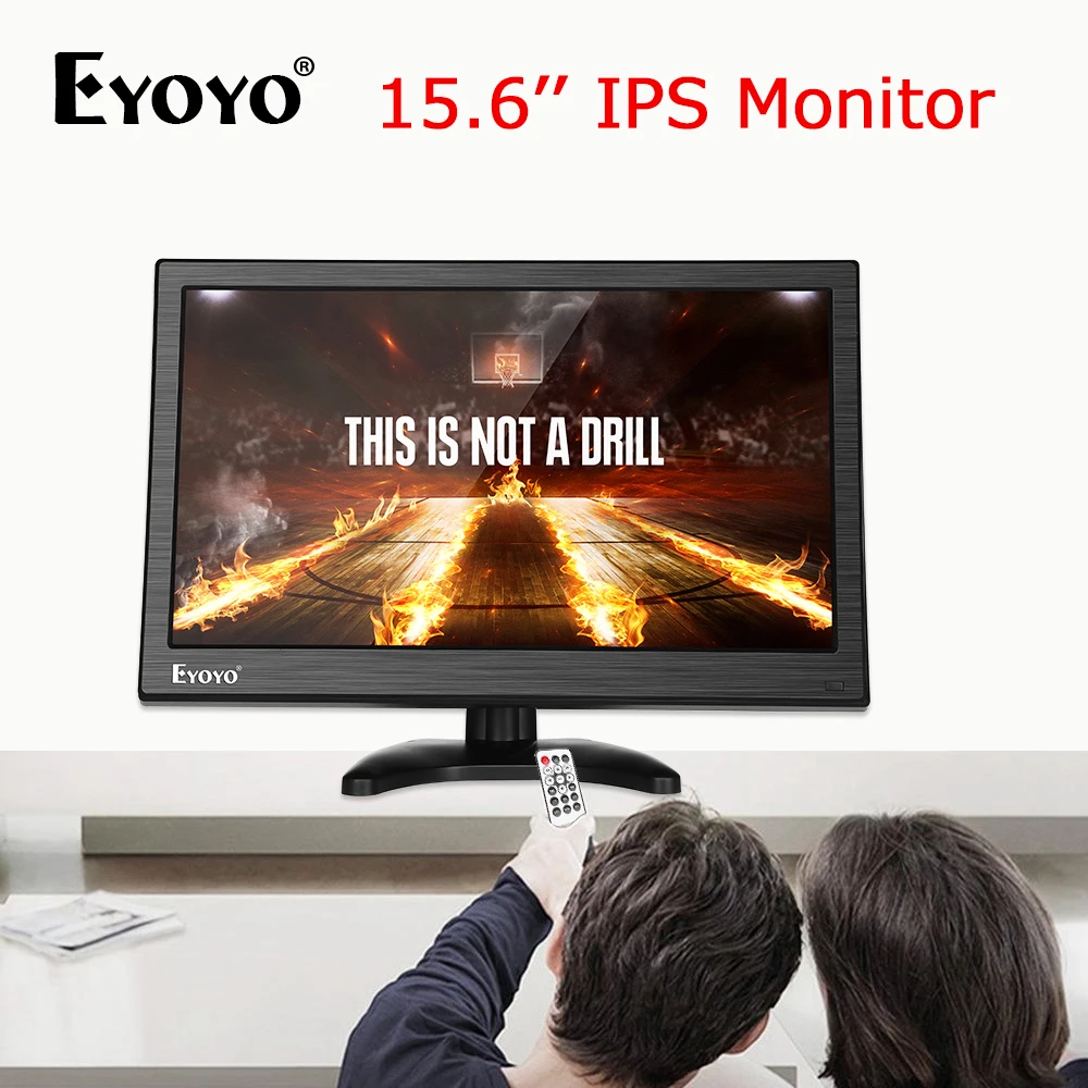 Eyoyo EM15Y 15 6 &quotFHD IPS ЖК дисплей для ПК телевизора системы видеонаблюдения 1920X1080 экран