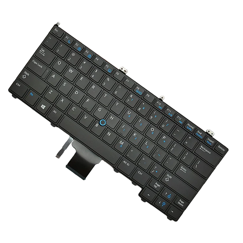 Раскладка «американский английский» Замена ноутбука с подсветкой Keyobard для Dell Latitude 12 7000 E7240 E7440 Клавиатура ноутбука Новое поступление