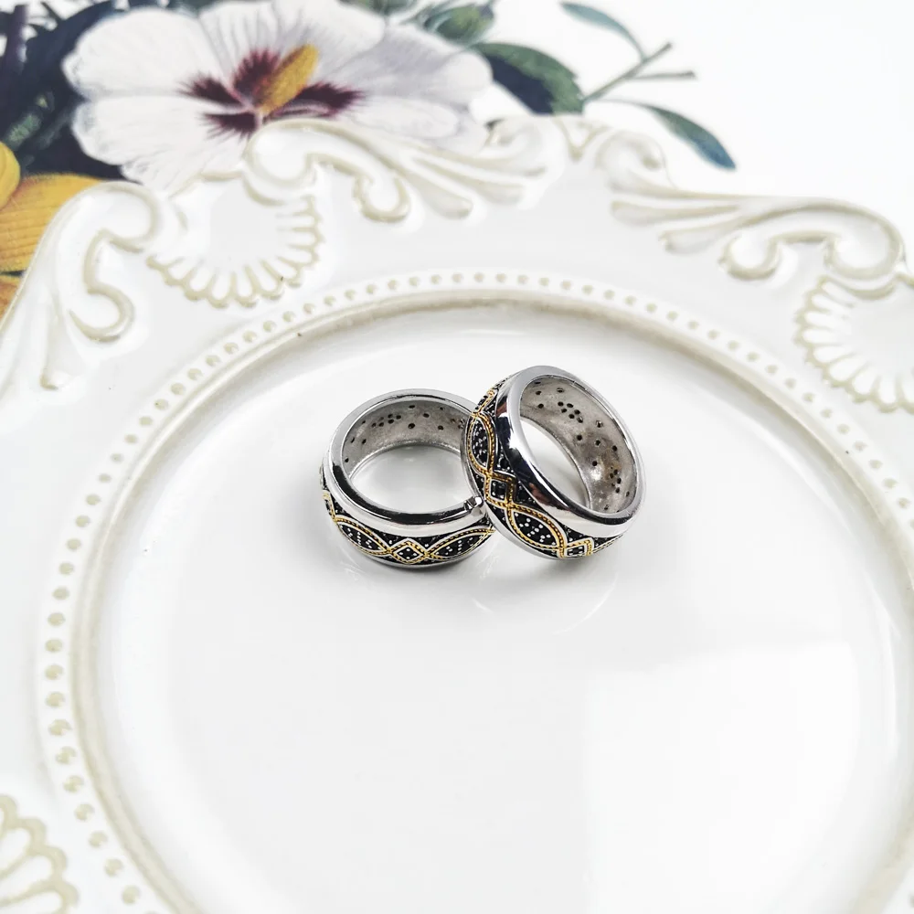 Женское и мужское кольцо в этническом стиле повседневное ювелирное изделие из