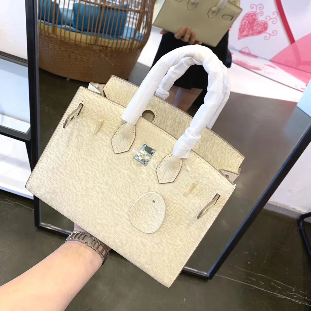 

free shipping 2020 the new style genuine cow leather women handbag one shoulder bag crossbody bag 6 color 3 size 20cm 25cm 30cm