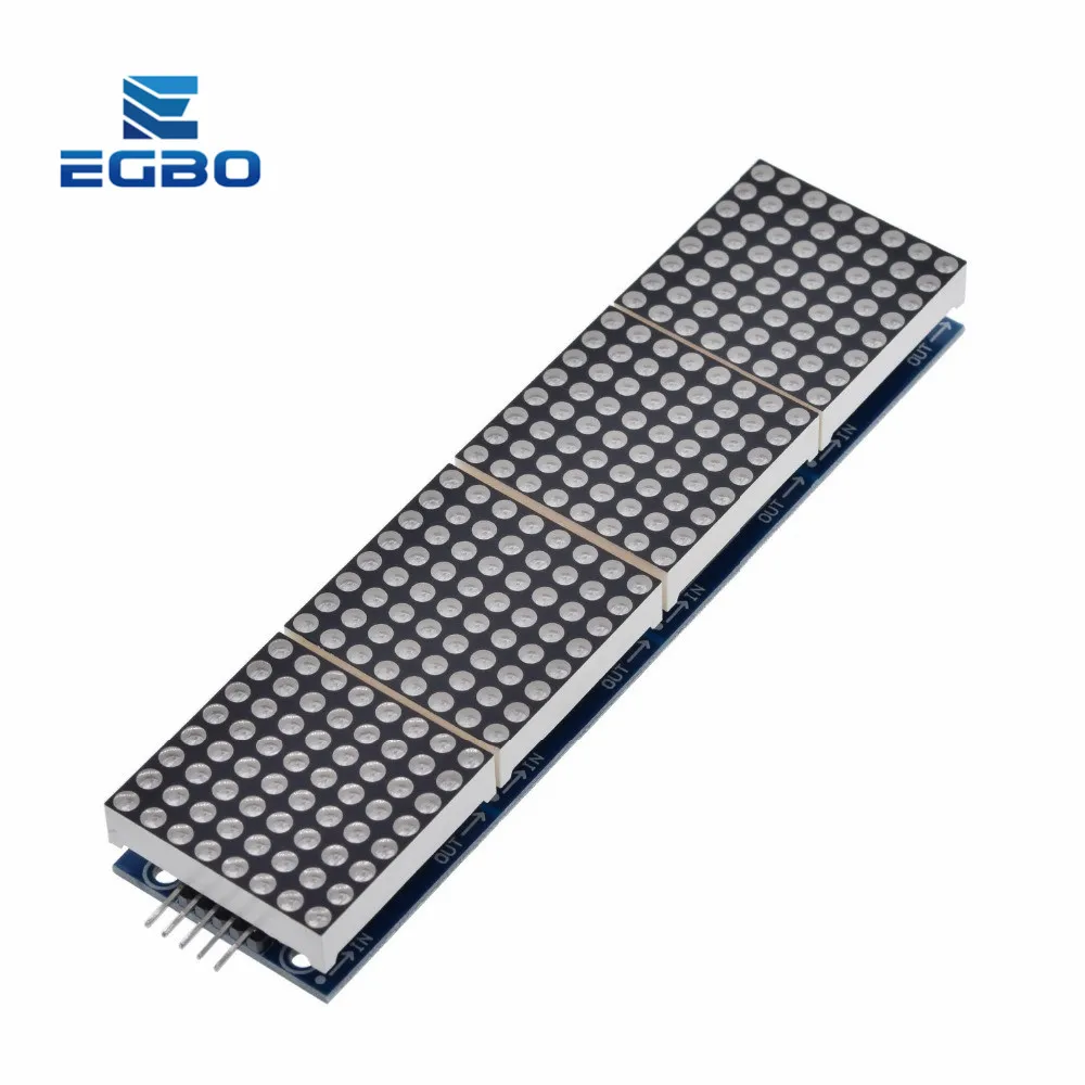 1 шт. матричный модуль EGBO MAX7219 для микроконтроллера Arduino 4-в-1 дисплей с линией 5P |