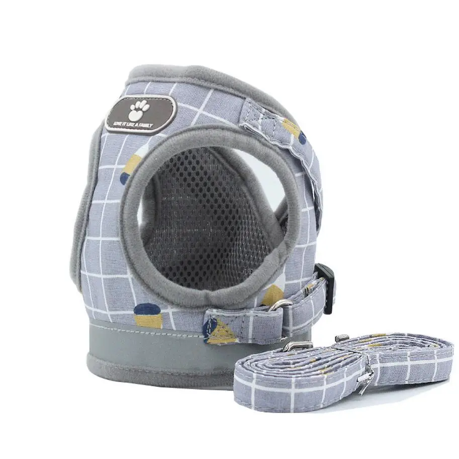 Нейлоновый ошейник для собак и кошек Светоотражающий поводок прогулок веревка