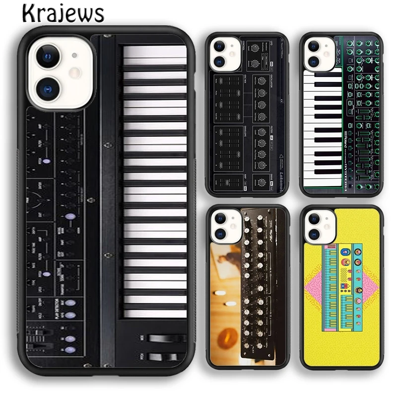Винтажный синтезатор krajew, чехол для телефона с принтом Moog для iPhone 14 5 6s 7 8 plus XR XS 11 12 13 pro max Samsung S21 S22ultra