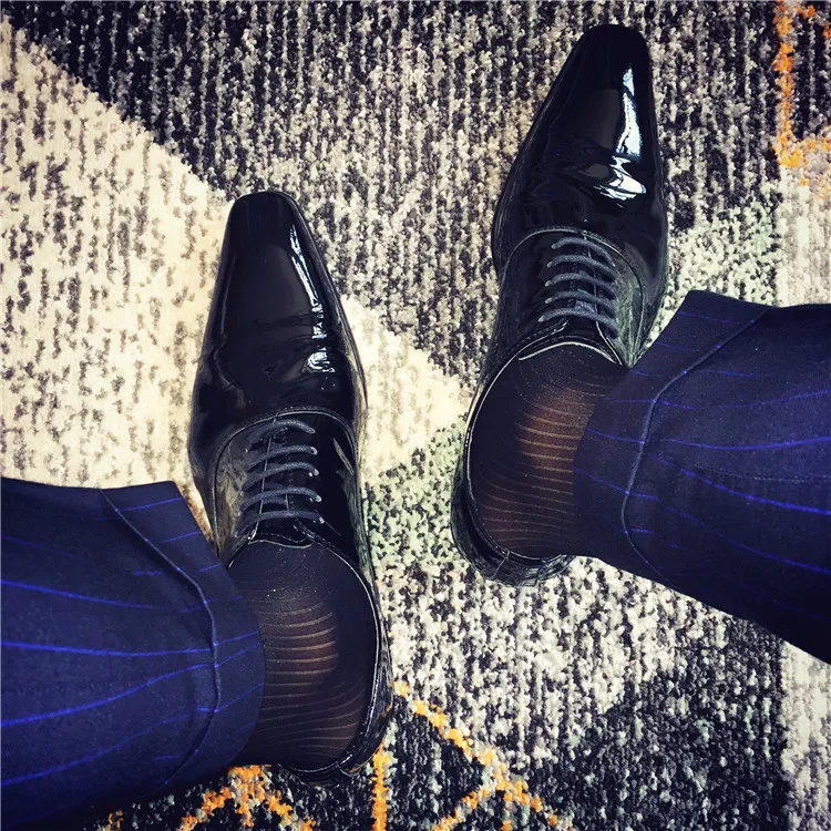 Носки трубы экзотическая Деловая одежда прозрачные носки костюм мужские