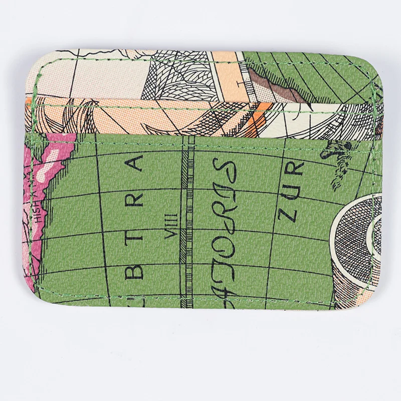 

1pcs Pu Leather Card Holder Wallet Coin Purse Card Holder Thin Credit Card Case Small Cards Pack Cash Pocket