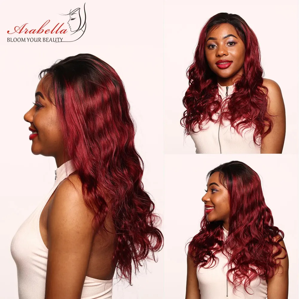 Омбре объемная волна 13х4 кружевной передний парик с детскими волосами Арабелла