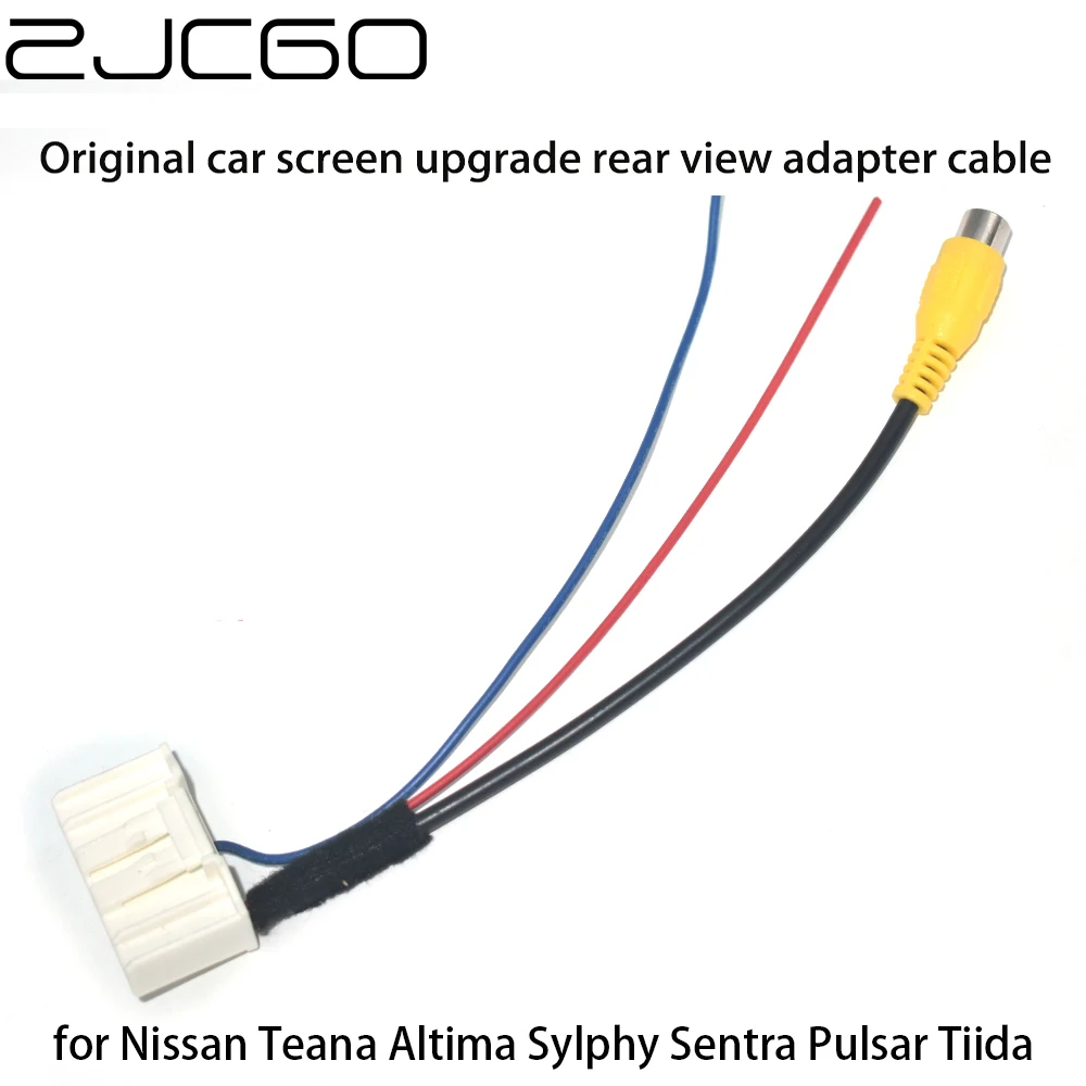 Автомобильный адаптер для камеры заднего вида RCA кабель Nissan Teana Altima Sylphy Sentra Pulsar Tiida