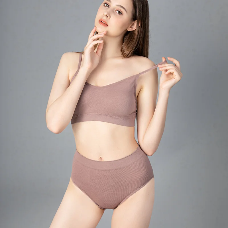 Женское нижнее белье с высокой талией бесшовное формованное сексуальное комфорт