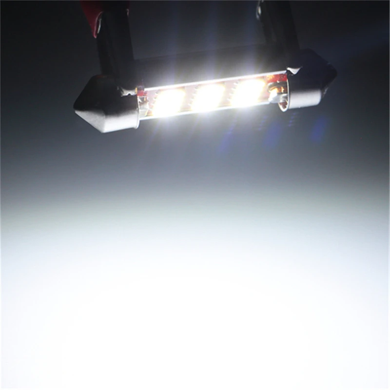 31 мм 36 39 42 Светодиодная лампа C5W C10W сверхъяркая 4014 SMD Автомобильная Лампа Doom для