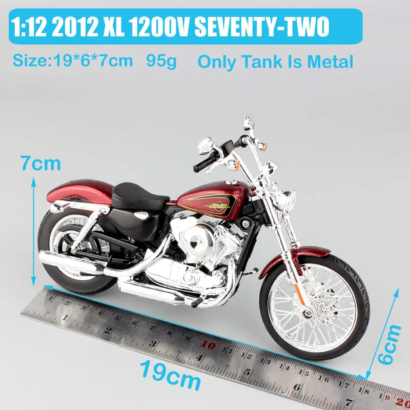 1:12 модель Maisto 2012 XL 1200V 72 классический Спортстер Чоппер мото велосипед Diecasts& игрушечный Транспорт модель rcycle подарок