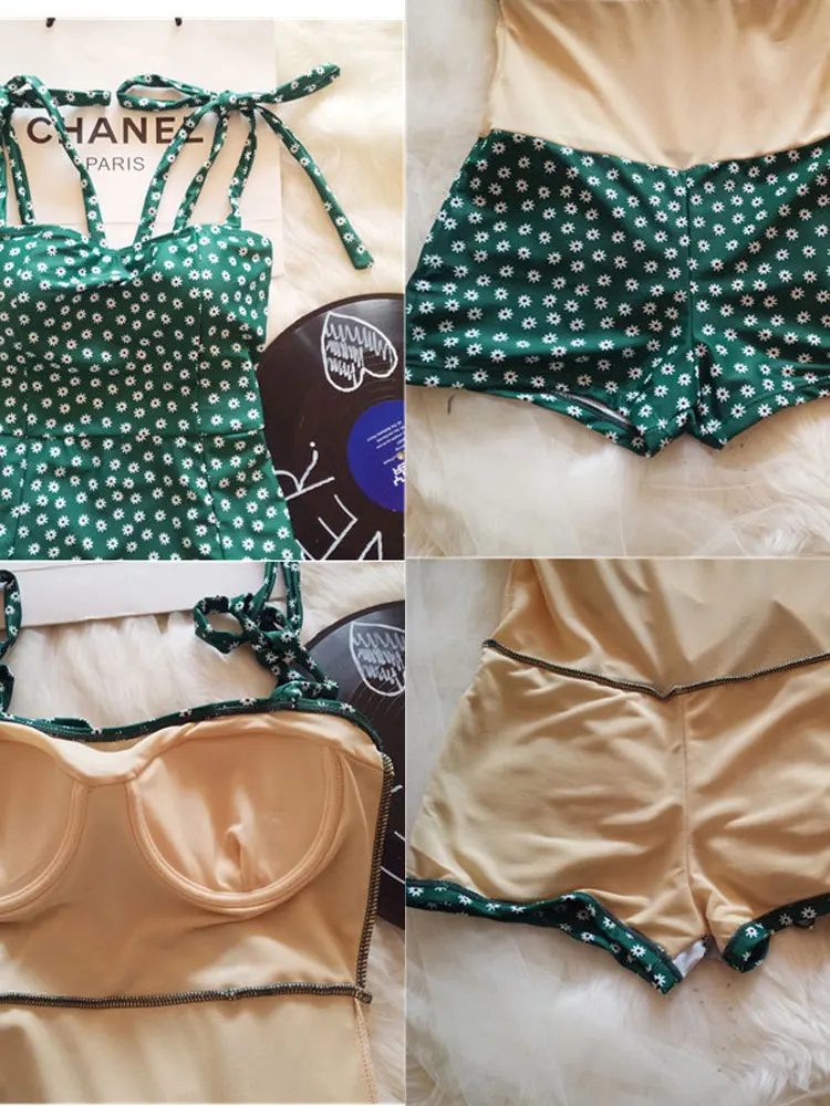 

Underwire With Chest Pad Push Up Swimwear High Elastic One-piece Swimsuits Boutique Swimdress Beachwear Bathing Bather Top Sale