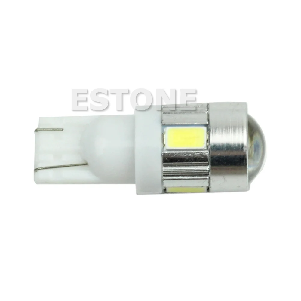 

HID White T10 W5W 5630 6-SMD Car LED License Plate Light Bulb Lamp 194 192 158 G99F