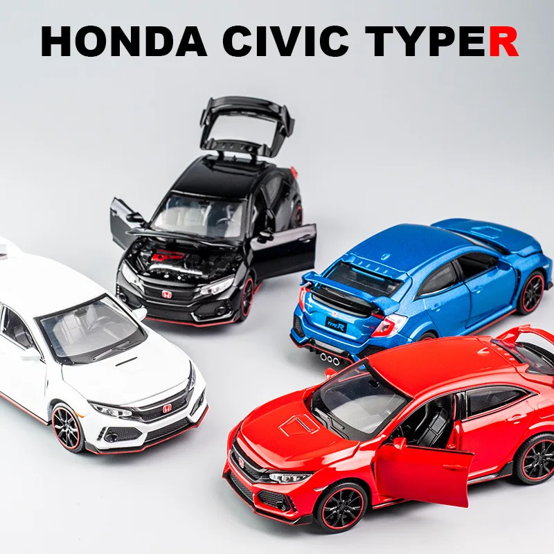 Коллекционная металлическая модель автомобиля 1:32 для HONDA CIVIC TYPE-R | Игрушки и хобби