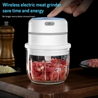 electric garlic masher press vegetable chili meat chopper food machine kitchen gadgets mini home crusher mincer accessories usb