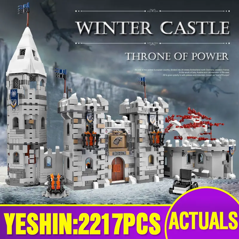 

Yeshin K101 игрушки из фильма «MOC winterfall», модель замка, строительные блоки, комплекты, сборные кирпичи, Детские Рождественские подарки на Хэллоуи...