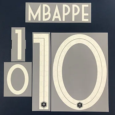 2 звезды Франция GRIEZMANN MBAPPE POGBA PAVARD KANTE VARANE GIROUD HERNANDEZ на заказ Nameset горячая штамповка нашивки значки - Цвет: MBAPPE