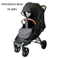 luxurious baby stroller yoyaplus portable travel baby carriage folding prams aluminum frame high landscape car for newborn baby