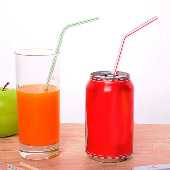 

1000Pcs Disposable Flexible Straws Plastic Drinking Supplies