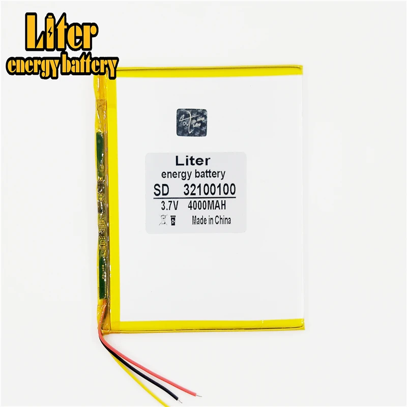3 линии 7 В 4000 мАч 32100100 литий ионный аккумулятор для MP3 MP4|battery for mp3|for mp3li-ion battery 3.7v