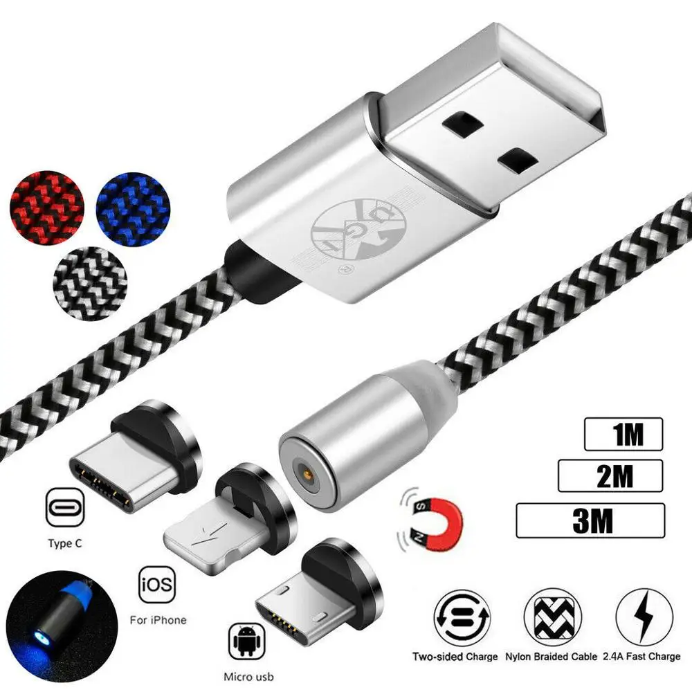 UGI Магнитный зарядный Micro USB IOS type C кабель для iPhone 11 pro X XR XS MAX 8 8P 7 6 Android samsung