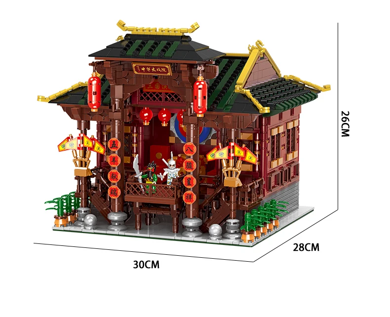 XINGBAO MOC Legoing Классическая городская улица китайская архитектура набор моделей для