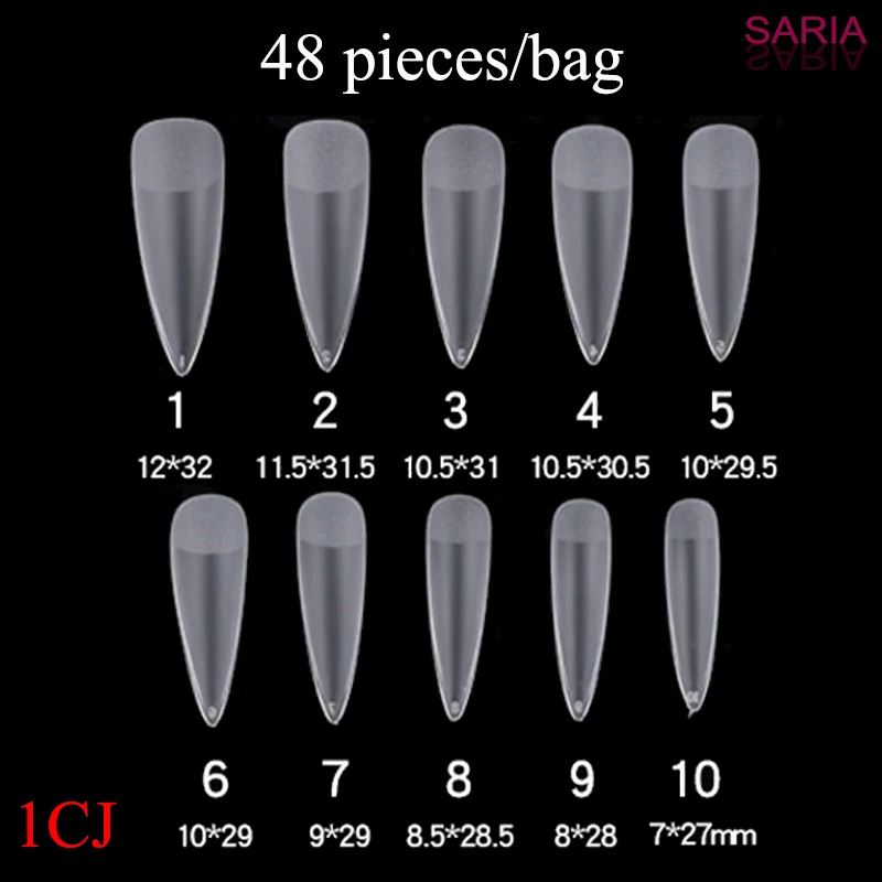 48 штук товара тонкая лестница в форме миндаля с длинным наконечником короткая
