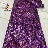 purple sequin beads lace fabric newest embroidery quality tulle fabric groom pearls for women dresses beaded lace fabric xz4756b