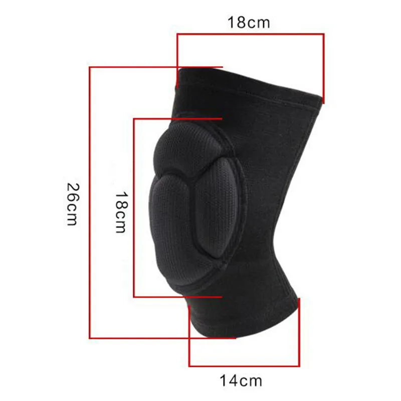 

Sponge Football Volleyball Extreme Sports Knee Pad Brace Support Thickening Patella Guard Lap Protect Knee Protector 2pcs
