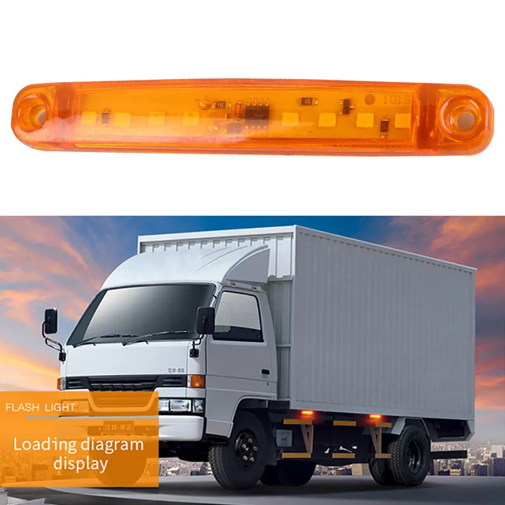 DC12 24V 8LED босветильник свет грузовик семафора RV желтая лампа Янтарный
