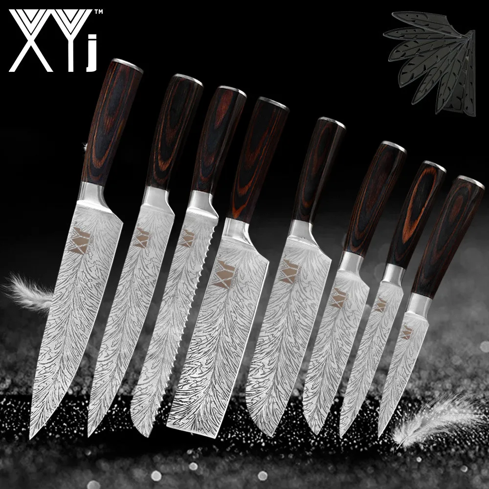 8 шт. набор кухонных ножей из нержавеющей стали | Дом и сад